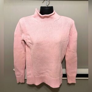 J Crew Women’s 1988 Rollneck Cotton pullover sweater, plush pink, xxs